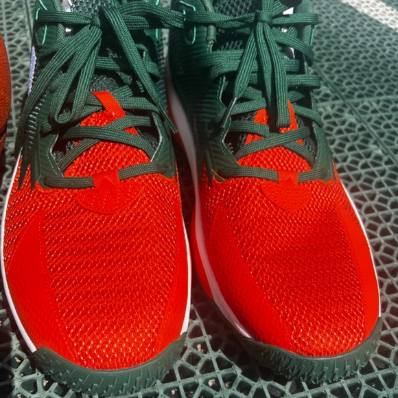 π ππΌ ADIDAS π§‘π NEW Dame 8 PE Miami Hurricanes (TEAM SHOE) - US Men's 14 - Picture 4 of 6
